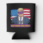 Behalt Mardi Gras Great Funny Trump Mardi Gras 202 Dosenkühler (Vorderseite)