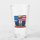 Behalt Mardi Gras Great Funny Trump Mardi Gras 202 Glas (Vorderseite)