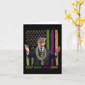 Behalt Mardi Gras Great Funny Trump Mardi Gras 202 Karte (Gelbe Blume)