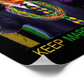 Behalt Mardi Gras Great Funny Trump Mardi Gras 202 Poster (Ecke)