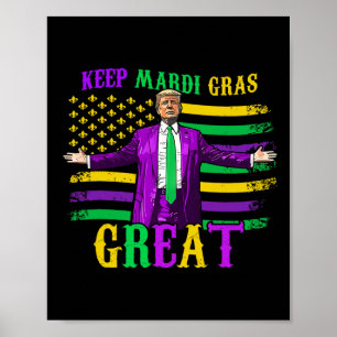 Behalt Mardi Gras Great Funny Trump Mardi Gras 202 Poster