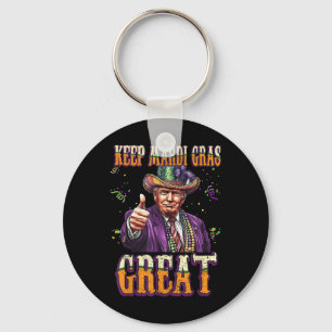 Behalt Mardi Gras Great Funny Trump Mardi Gras 202 Schlüsselanhänger