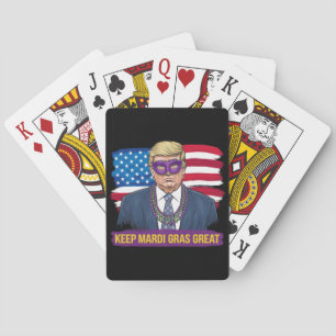Behalt Mardi Gras Great Funny Trump Mardi Gras 202 Spielkarten
