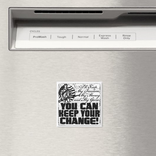 Behalt meine Freiheit. Geld und Waffen Magnet (In Situ (Geschirrspüler))