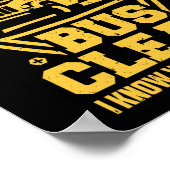 Behalt meinen Bus sauber ich weiß, wo du den Schul Poster (Ecke)