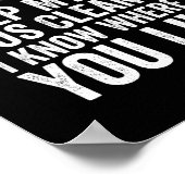 Behalt meinen Bus sauber, ich weiß, wo du wohnst Poster (Ecke)