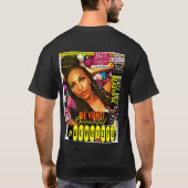 BEHALT MICH IN ETIKETTEN. Basic Dunkles T-Shirt (Rückseite)