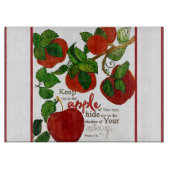 Behalt mir als Apfel deines Augenschneiders Schneidebrett (Vorderseite)