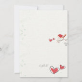 Behalt mir in deinem Foto Herzeinladung Einladung (Rückseite)