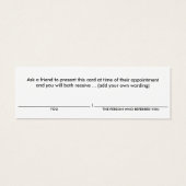 Behalt mir keine geheime Kundenkarte (Rückseite)