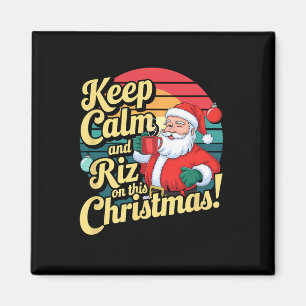 Behalt mit Santa Cla an diesem Weihnachten Ruhe un Magnet