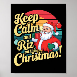 Behalt mit Santa Cla an diesem Weihnachten Ruhe un Poster
