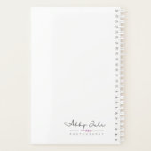 Behalt Motivierend rosa Blume Planer (Rückseite)