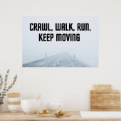 "Behalt Moving" Inspiration Wall Art Poster (Küche)