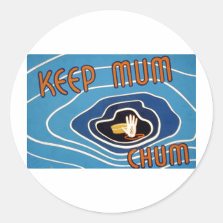 Behalt Mum Chum Runder Aufkleber
