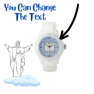 Behalt nach Blue Clouds Christlich Sport suchen Armbanduhr