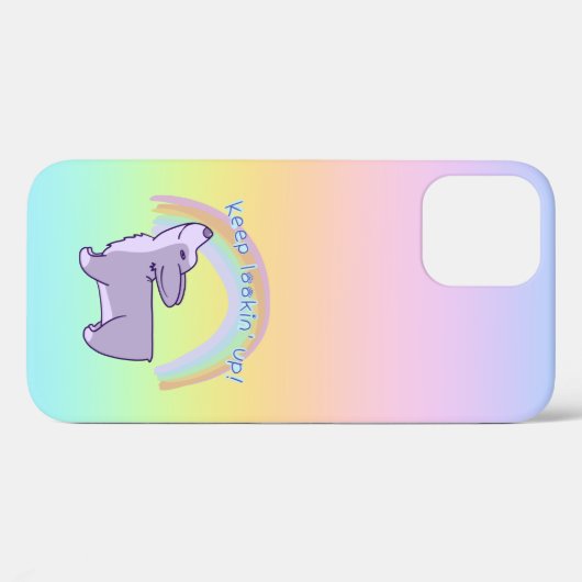 "Behalt nach oben!" Corgi Rainbow Case-Mate iPhone Hülle (Rückseite (Horizontal))