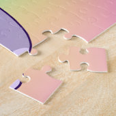 "Behalt nach oben!" Positives Rainbow Corgi Puzzle (Seite)