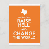 Behalt nicht Ruhe! Hell dich! Postkarte (Vorderseite)