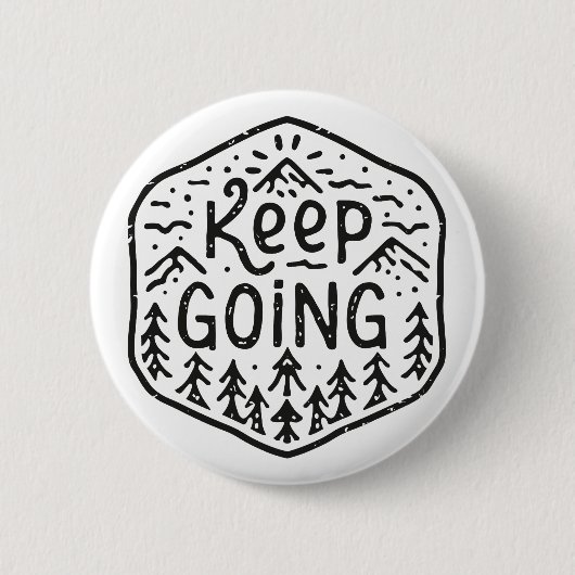 Behalt nie aufgeben button (Vorderseite)