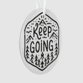 Behalt nie Berge aufzugeben Ornament (Vorderseite)