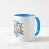 Behalt nur die Motivierend Runner-Tasse Tasse (VorderseiteRechts)