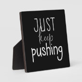 Behalt nur Pushing, Gym, Hustle, Erfolgsmotivation Fotoplatte (Vorderseite)