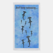 Behalt nur Schwimmen, Haie Serviette (Vorderseite)