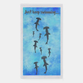Behalt nur Schwimmen, Haie Serviette (Vorderseite)