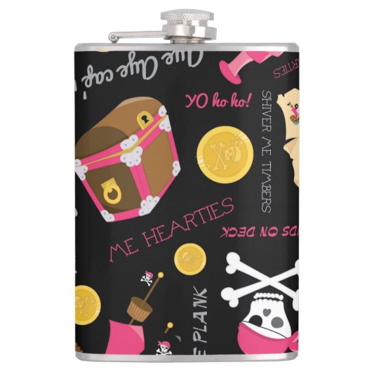 Behalt oder erstelle deinen eigenen Flask, 6 oz. H Flachmann (Vorderseite)