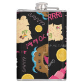 Behalt oder erstelle deinen eigenen Flask, 6 oz. H Flachmann (Rückseite)