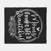 Behalt oder gestalte dein eigenes Fleece-Blanket,5 Fleecedecke (Vorderseite (Horizontal))