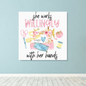 Behalt oder gestalte deine eigenen - ummantelte Ca Leinwanddruck (Insitu (Holzboden))