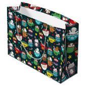 Behalt oder gestalten Sie Ihre eigene Geschenktasc Große Geschenktüte (Rückseite Schrägansicht)
