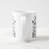 Behalt oder gestalten Sie Ihre eigene gigantische Jumbo-Tasse (Rückseite)