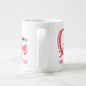 Behalt oder gestalten Sie Ihre eigene Jumbo-Tasse (Rückseite)