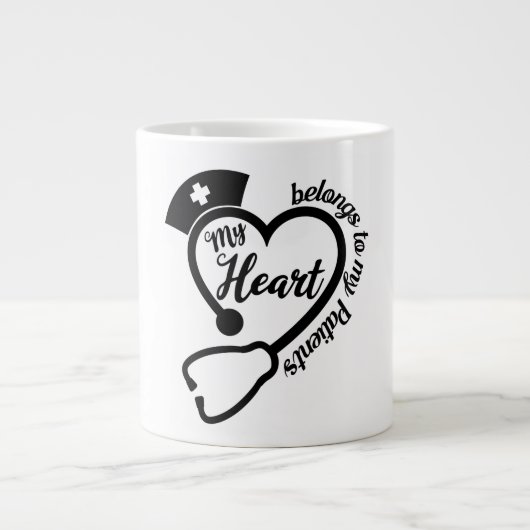 Behalt oder gestalten Sie Ihre eigene Jumbo-Tasse (Vorderseite)