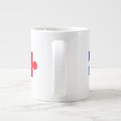 Behalt oder gestalten Sie Ihre eigene Jumbo-Tasse (Rückseite)