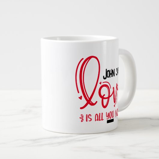 Behalt oder gestalten Sie Ihre eigene Jumbo-Tasse (Vorderseite Rechts)