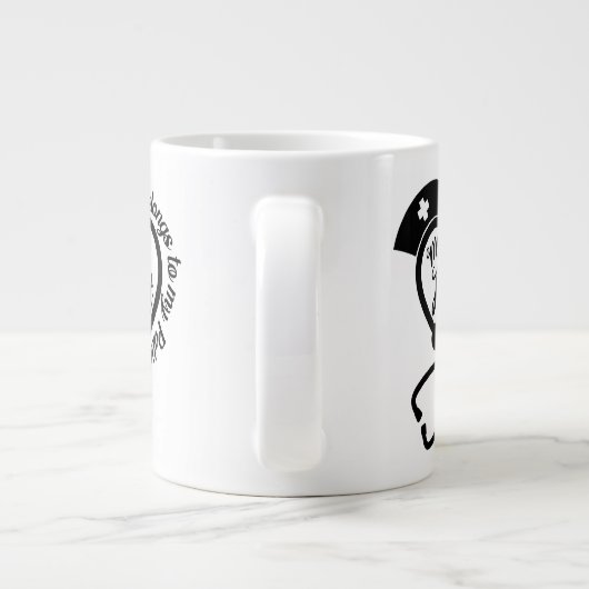 Behalt oder gestalten Sie Ihre eigene Jumbo-Tasse (Rückseite)