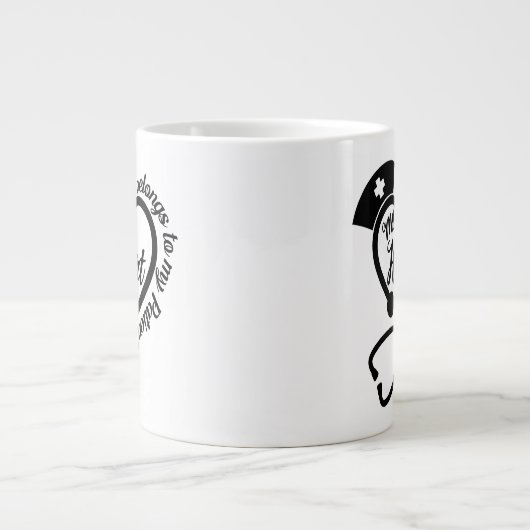 Behalt oder gestalten Sie Ihre eigene Jumbo-Tasse (Vorderseite)