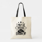 Behalt oder gestalten Sie Ihre eigene - Tote Bag Tragetasche (Rückseite)