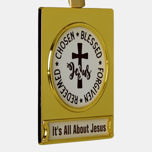 Behalt oder gestalten Sie Ihre eigenen Banner-Ornament Gold (Rechts)