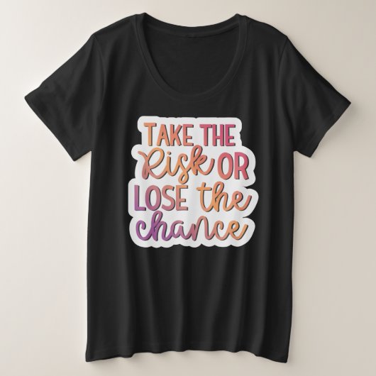 Behalt oder gestalten Sie Ihren eigenen - Plus-Siz Große Größe T-Shirt (Design vorne)