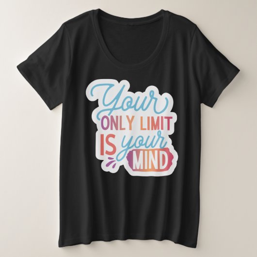Behalt oder gestalten Sie Ihren eigenen - Plus-Siz Große Größe T-Shirt (Design vorne)