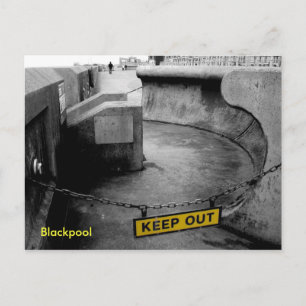 Behalt Out - Blackpool Postkarte
