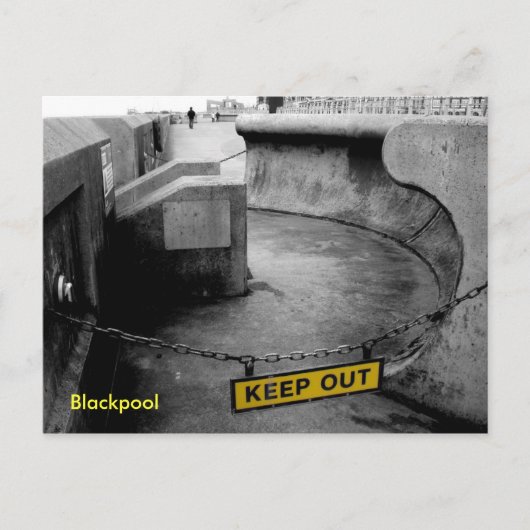 Behalt Out - Blackpool Postkarte (Vorderseite)