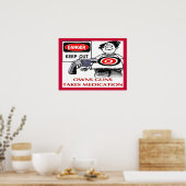 Behalt out Owns Guns Poster (Küche)