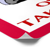 Behalt out Owns Guns Poster (Ecke)