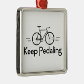 Behalt Pedaling Bikes Ornament Aus Metall (Rechts)